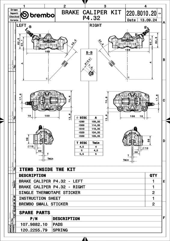 Ktm 1290 Superduke R Evo [BREMBO RACING] - Coppia GP4RX - pinze freno 1mm (lavorate CNC - cromate) (con pastiglie)