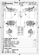 Ducati Monster 1200 [BREMBO RACING] - Paar GP4RX - 1mm Bremssättel (CNC-gefräst - verchromt) (mit Belägen)-4