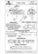 Yamaha Sp [BREMBO RACING] - Paar einteilige M4-Bremssättel - 18mm/P4 34 (mit Belägen)