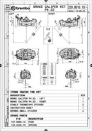 Kawasaki Zr 400 [BREMBO RACING] - Par GP4RX - 18 mm bremsekalipere (CNC-maskinert - forkrommet) (med klosser)