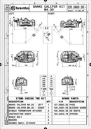 Yamaha Tracer 9 Y-Amt [BREMBO RACING] - 18mm GP4-MS Radial-Bremssattel-Kit