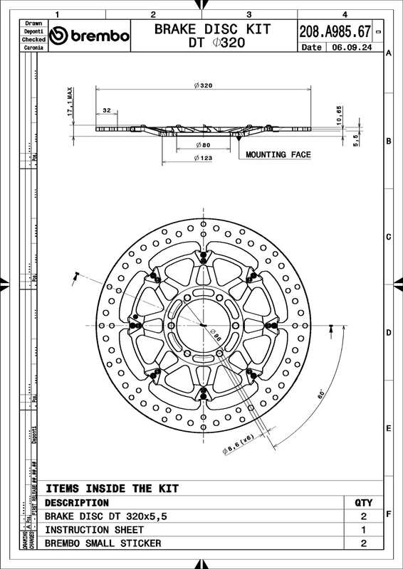 Bmw M 1000 [BREMBO RACING] - ОБНОВЛЕНИЕ T-Drive круглый плавающий тормозной диск