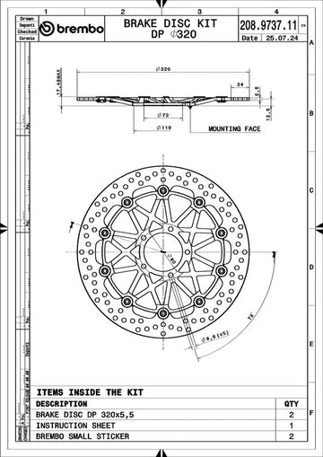 Ducati 749 [BREMBO RACING] - UPGRADE Supersport Paar schwimmende Bremsscheiben - 208973711