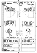 Hyperstrada 821 [BREMBO RACING] - UPPGRADERA GP4-RB 4-kolvs bromsok (par) fram, Ø 30/34 mm