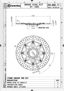 Ducati 749 [Brembo Racing] - アップグレード T-Drive フローティング ブレーキ ディスク - 208A98511-4