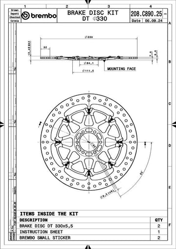 Aprilia Tuono 1100 [BREMBO RACING] - UPGRADE T-Drive rund schwimmend Bremsscheibe