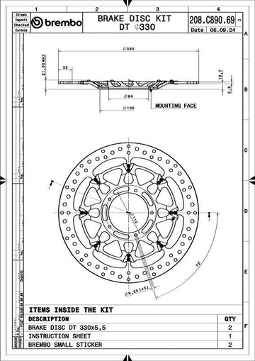 Honda Cbr 1000 Rr-R Fireblade Sp [BREMBO RACING] - UPGRADE T-Drive rund schwimmend Bremsscheibe - 0