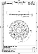 Kawasaki Zzr 1400 [BREMBO RACING] - UPGRADE T-Drive paire de disques de frein flottants - 208A98534