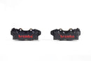 Kawasaki Zr 400 [BREMBO RACING] - OPPGRADERING GP4-RB 4-stempel bremsekalipere (par) foran, Ø 30/34 mm