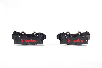 Yamaha Tracer 9 [BREMBO RACING] — JAUNINĀTS GP4-RB 4 virzuļu bremžu suporti (pāris) priekšējie, Ø 30/34 mm