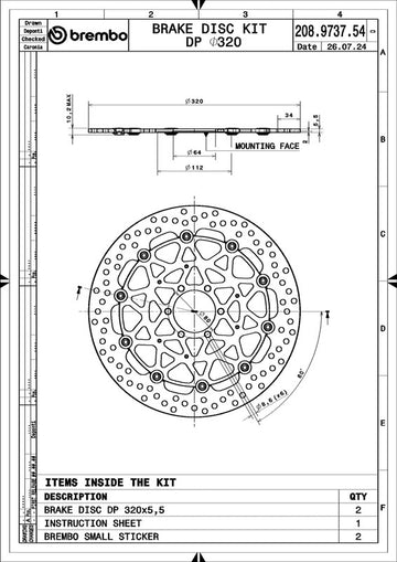Bmw S 1000 [BREMBO RACING] - UPGRADE Supersport kulaté plovoucí brzdové kotouče - v páru - 0