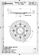 Honda Vtr 1000 [BREMBO RACING] - UPGRADE T-Drive flydende bremseskive - 208A98512