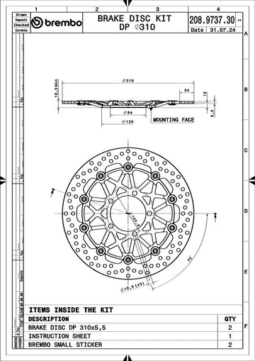 Triumph Daytona 675 [BREMBO RACING] - UPGRADE Supersport rund schwimmend Bremsscheiben - paarweise