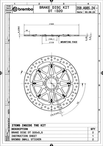 Ktm 1390 Super Duke R Evo [BREMBO RACING] — ОБНОВЛЕНИЕ плавающих тормозных дисков T-Drive — 208A98524
