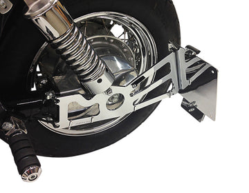 Kawasaki Vn 1600 Mean Streak [BURCHARD EXCELLENCE] - Seitlicher Kennzeichenhalter mit Teilegutachten, Kawasaki VN 1500 Vulcan /Classic, chrom