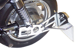 Kawasaki Vn 1600 Mean Streak [BURCHARD EXCELLENCE] - Seitlicher Kennzeichenhalter mit Teilegutachten, Kawasaki VN 1500 Mean Streak / Suzuki VZ 1600 Marauder, chrom