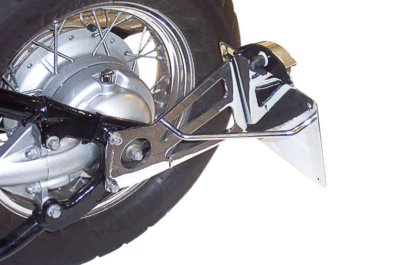 Yamaha Xvs 1100 [BURCHARD EXCELLENCE] - Seitlicher Kennzeichenhalter mit Teilegutachten, Yamaha XVS Drag Star Classic, chrom