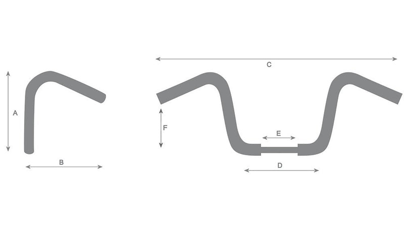 Harley Davidson XL1200C [HIGHWAY HAWK] - Venice Beachbar 1 inch stuur met 3 gaten, 940 mm breed 80 mm hoog, chroom