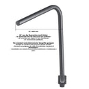 Honda Vt 750 [HIGHWAY HAWK] - Bad Hawk 1 Zoll Lenker mit 3 Bohrungen, 845mm breit 370mm hoch, chrom