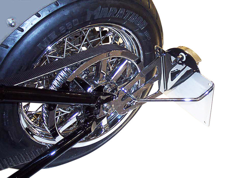Yamaha Xv 1600 Wild Star [BURCHARD EXCELLENCE] - Seitlicher Kennzeichenhalter mit Teilegutachten, Yamaha XV 1600 Wild Star/VP08, schwarz matt
