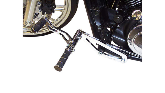 Kawasaki Vn 900 [BURCHARD EXCELLENCE] - fremre fotstøttesystem med ABE, +17 cm, Kawasaki VN 900 Classic /Custom, Sundance frest, krom