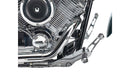 Yamaha Xvs 1100 [BURCHARD EXCELLENCE] - vorverlegte Fußrastenanlage mit ABE, +19 cm, Yamaha XVS 1100 Drag Star /Classic, Sundance gefräst, chrom