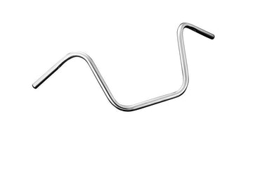 Harley Davidson Fxst [HIGHWAY HAWK] - Guiador Street médio, 1 polegada (25,4 mm), cromado, com entalhes para cabos