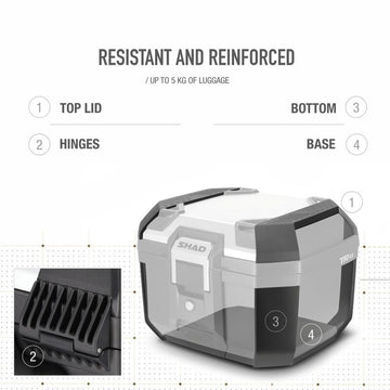 Honda X-Adv [SHAD] - Topcase Terra TR41 sort/aluminium cover