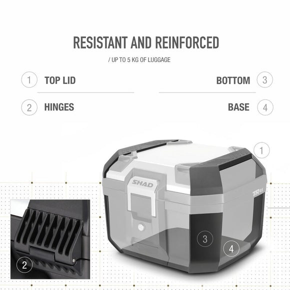 Honda X-Adv [SHAD] - Topcase Terra TR41 sort/aluminium cover