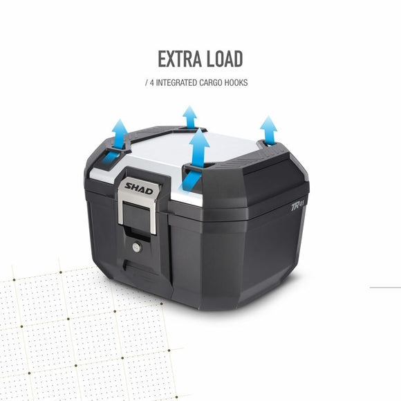 Honda X-Adv [SHAD] - Topcase Terra TR41 sort/aluminium cover