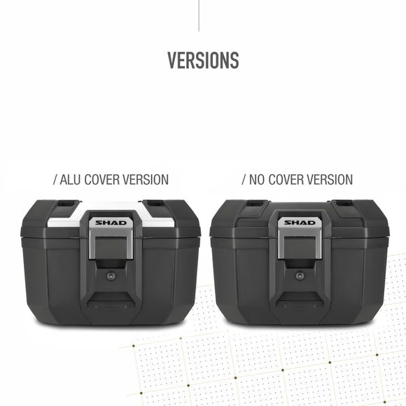 Honda X-Adv [SHAD] - Topcase Terra TR41 sort/aluminium cover