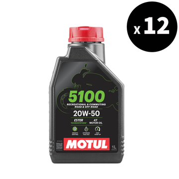 5100 4T Моторное масло 20W50 1L 12-упаковка [Motul]