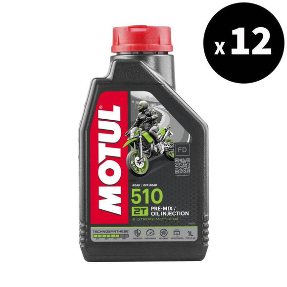 510 2T Motorolja 1L, 12 Pack [Motul]