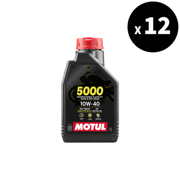 5000 4T 10W40 MOTOR OIL 1L, 12 PACK [MOTUL]