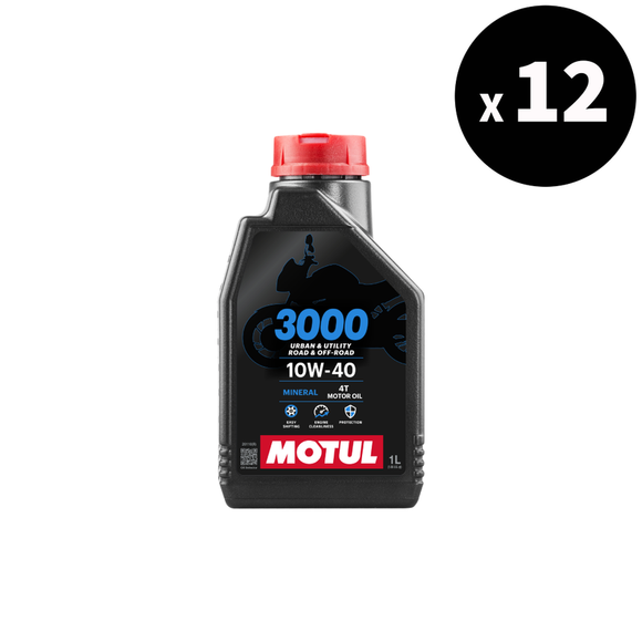 3000 4T motor oil 10W40, 1l, 12 pack [Motul]