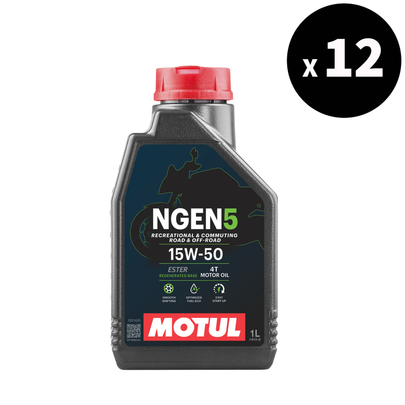 NGEN 5 4T variklio alyva 15W-50 1L pakuotė po 12 [MOTUL]