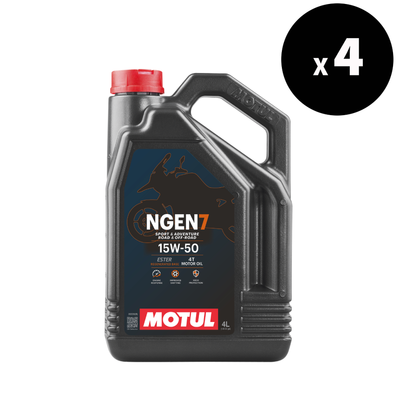 NGEN 7 4t Aceite de motor 15W-50 1L 12 Packer [Motul]