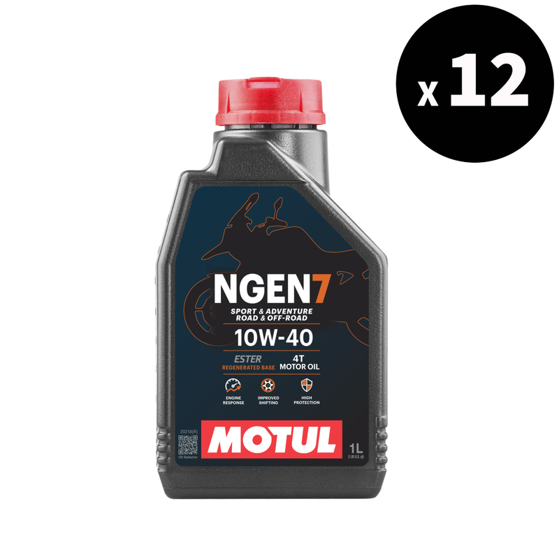 NGEN 7 4T Aceite de motor 10W-40 1L 12 Pack [Motul]
