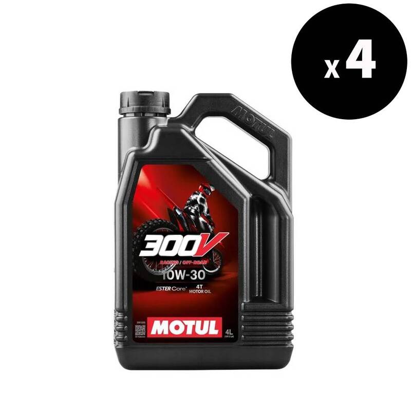 Motorolja 10W30 4T för Off Road Racing 4L - Motul 300V