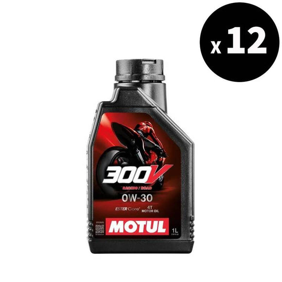 モーターオイル0W30 4Tストリートレース用1L x12 [Motul]