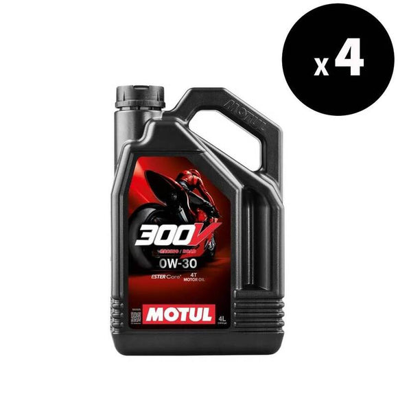 Motorolje 0W30 4T 4L for gateløp [Motul]