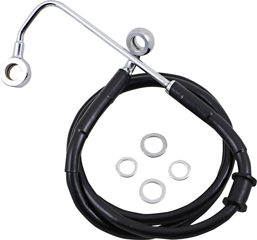 harley davidson fxsb [DRAG SPECIALTIES] – Verlängerte Edelstahl-Bremsleitung