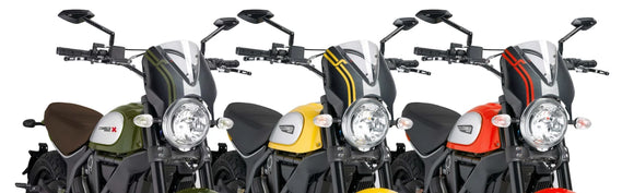 DUCATI SCRAMBLER DESERT SLED [2025] – RetroVision Windschild Visier – Stark