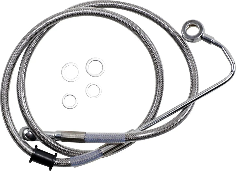 harley davidson flstc [DRAG SPECIALTIES] – Verlängerte Edelstahl-Bremsleitung