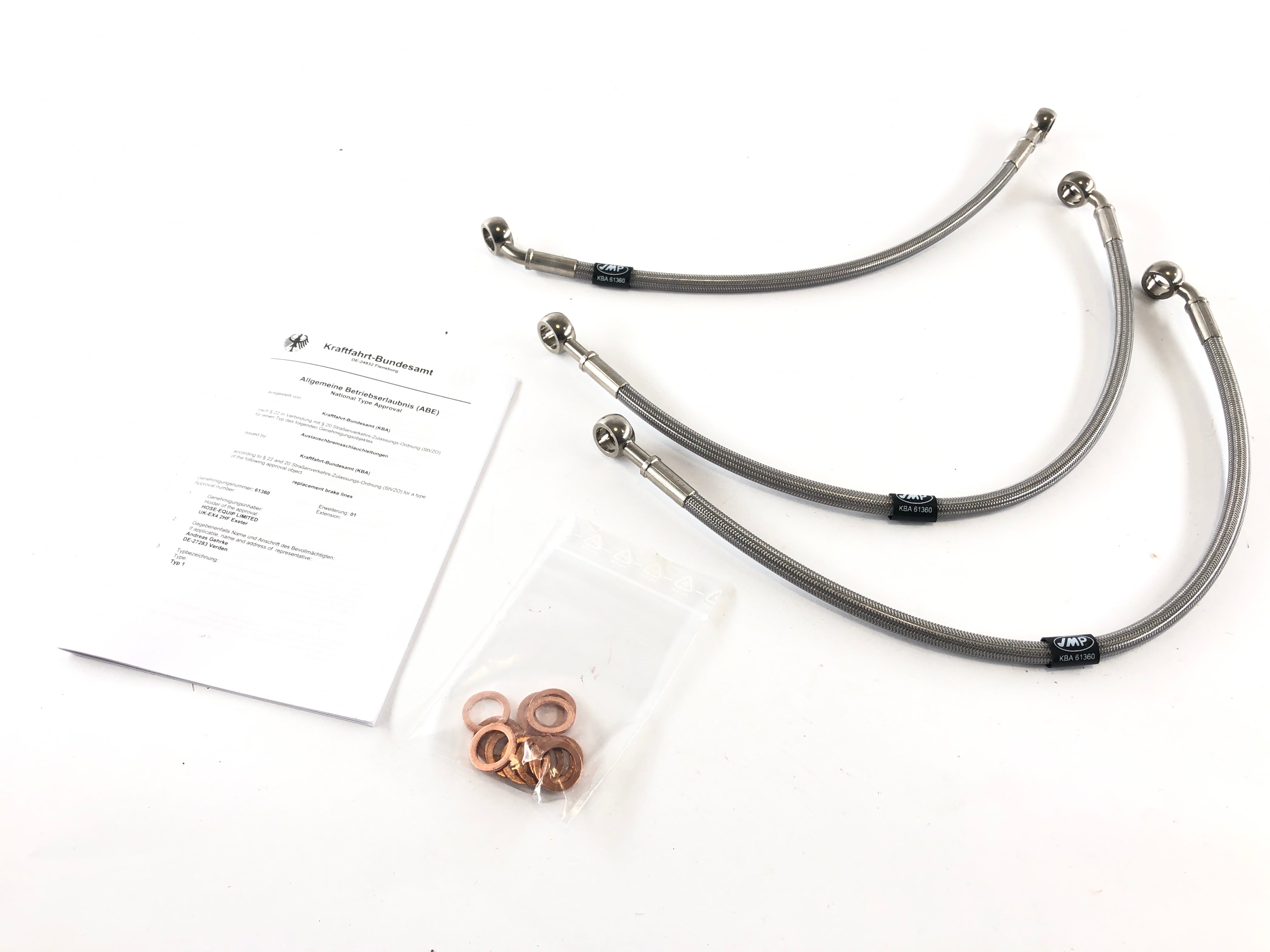 Suzuki GSX-R 1100 GV73B [1991] - Brake line steel braided front set as new