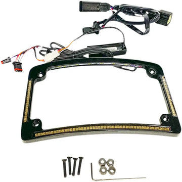 harley davidson flhr [CUSTOM DYNAMICS] – Kentekenplaatframe met LED-radius - 0