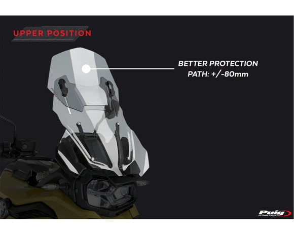 BMW F 750 GS [2024] — Регулируемое лобовое стекло — Тонировка