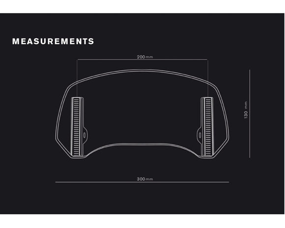 KTM 890 SMT [2025] – ネジで取り付けられたスポイラーディスク 2.0 – 透明