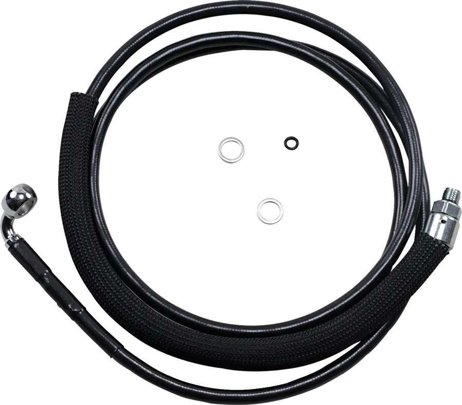 harley davidson fltr [DRAG SPECIALTIES] – Hydraulik-Kupplungsleitung aus Edelstahl