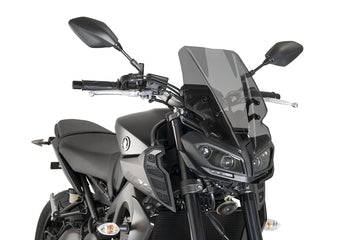 YAMAHA MT-09 SP [2020] - New Generation Touring Windscreen | Stærkt tonet | PUIG 9377F